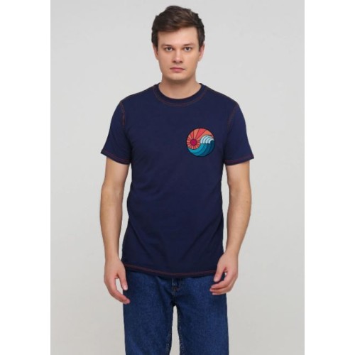 Футболка чоловіча Malta М385-24-РЧ темно-синя